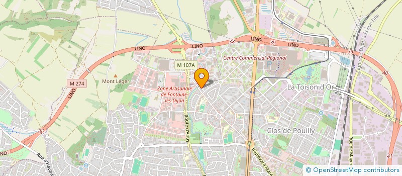 localisation de l'entreprise MONSIEUR THIERRY GAUTHIER  DIJON