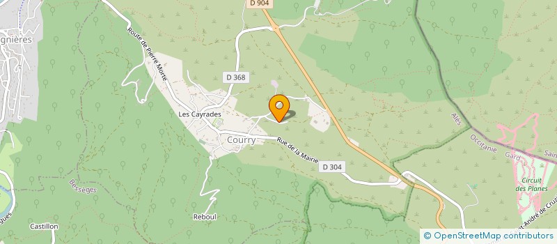 localisation de l'entreprise MONSIEUR THIERRY GAUTHIER  COURRY