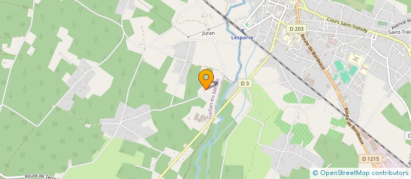 localisation de l'entreprise MONSIEUR THIERRY GDULEWICZ  GAILLAN-EN-MEDOC