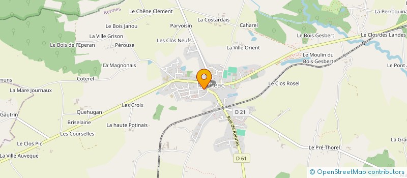 localisation de l'entreprise MONSIEUR THIERRY GEFFRIAUD à MEDREAC
