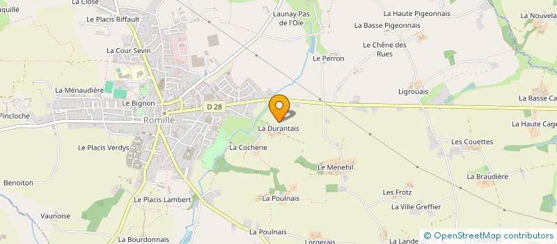 localisation de l'entreprise MONSIEUR THIERRY GEFFROY à ROMILLE
