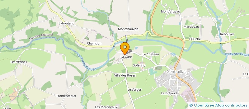 localisation de l'entreprise MONSIEUR THIERRY GENDRAUD à GENOUILLAC