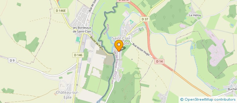 localisation de l'entreprise MONSIEUR THIERRY GERARD VENOT  SAINT-CLAIR-SUR-EPTE