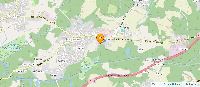 localisation de l'entreprise MONSIEUR THIERRY GES  ANGRESSE