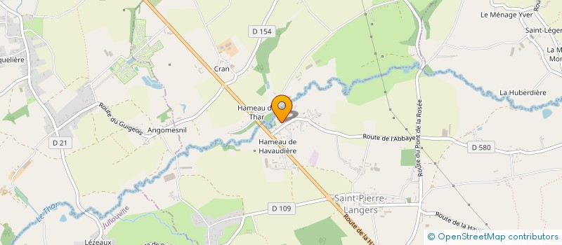 localisation de l'entreprise MONSIEUR THIERRY GIFFARD  SAINT-PIERRE-LANGERS