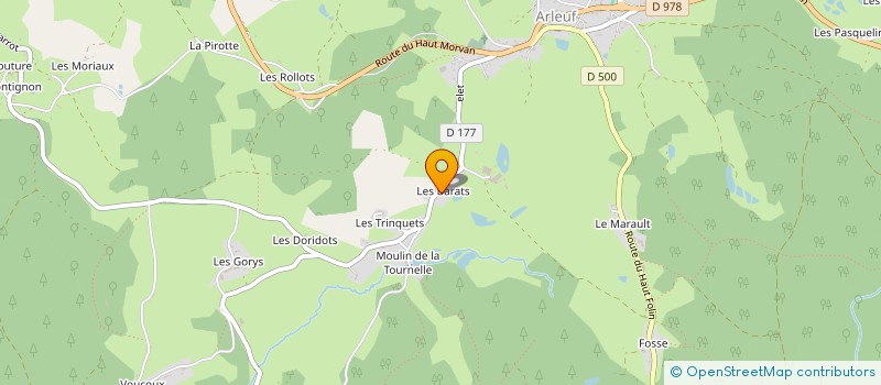 localisation de l'entreprise MONSIEUR THIERRY GILLES à ARLEUF