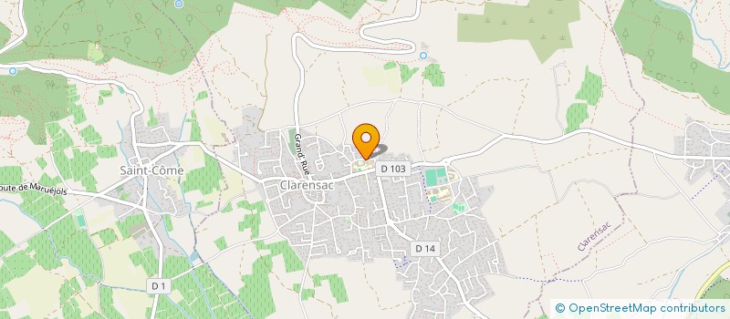 localisation de l'entreprise MONSIEUR THIERRY GINHAC  CLARENSAC