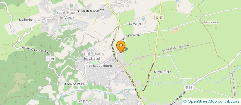 localisation de l'entreprise MONSIEUR THIERRY GIRAUD à SAINT-HAON-LE-VIEUX