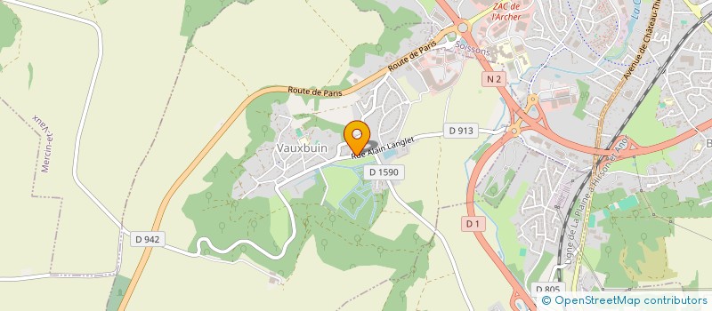 localisation de l'entreprise MONSIEUR THIERRY GIVRY à VAUXBUIN
