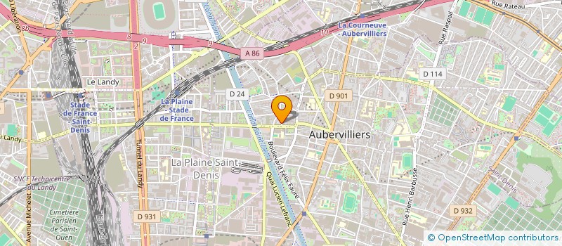 localisation de l'entreprise MONSIEUR THIERRY GOANA  AUBERVILLIERS