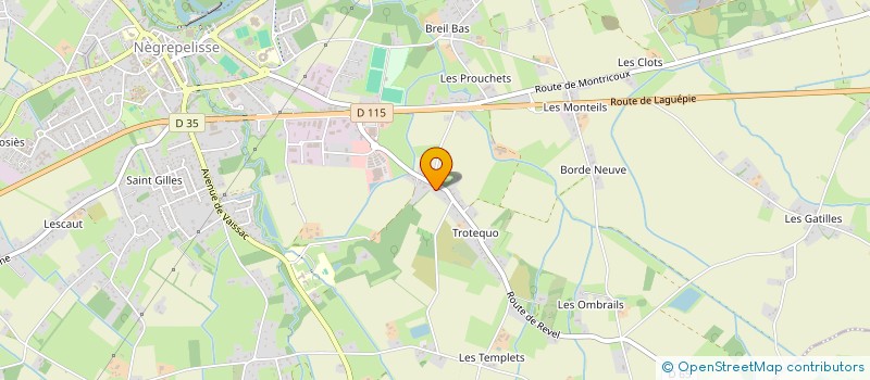 localisation de l'entreprise MONSIEUR THIERRY GOBET à NEGREPELISSE