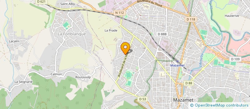 localisation de l'entreprise MONSIEUR THIERRY GODIN  AUSSILLON