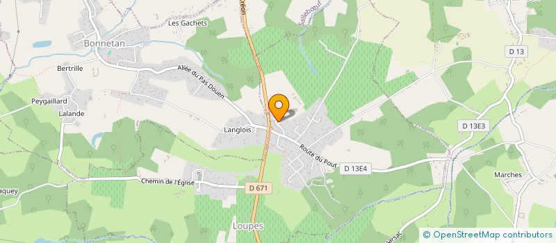 localisation de l'entreprise MONSIEUR THIERRY GONTIER  LOUPES