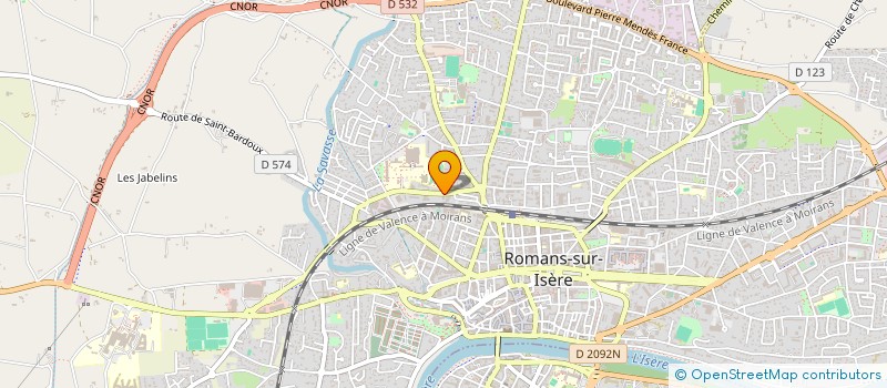 localisation de l'entreprise MONSIEUR THIERRY GOUDART  ROMANS-SUR-ISERE