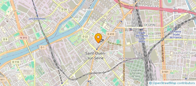localisation de l'entreprise MONSIEUR THIERRY GOUNAUD à SAINT-OUEN-SUR-SEINE