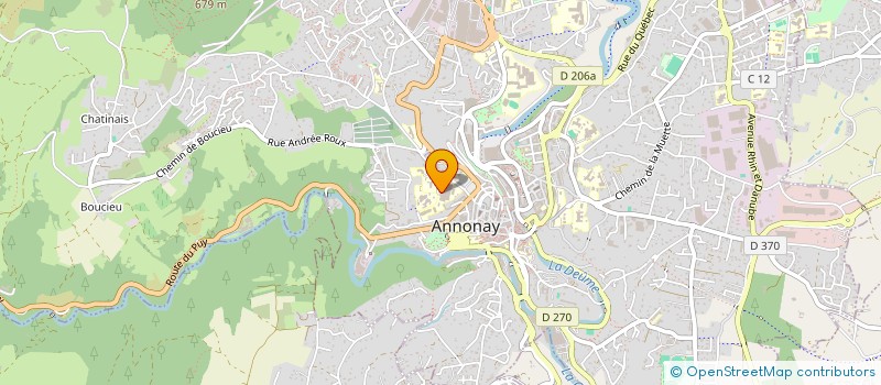 localisation de l'entreprise MONSIEUR THIERRY GOUTTARD  ANNONAY