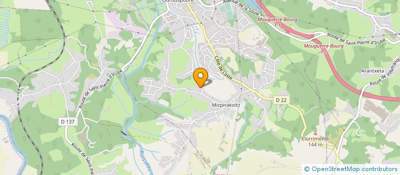 localisation de l'entreprise MONSIEUR THIERRY GRABET DIT BOUCHET  SAINT-PIERRE-D'IRUBE