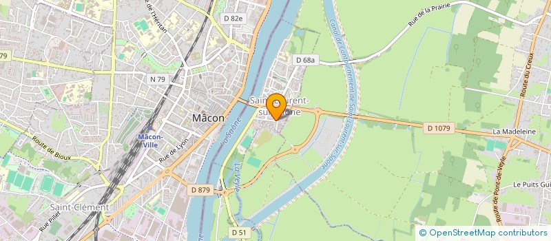 localisation de l'entreprise MONSIEUR THIERRY GRANVAUD  SAINT-LAURENT-SUR-SAONE