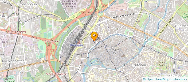 localisation de l'entreprise MONSIEUR THIERRY GRATIEN à STRASBOURG
