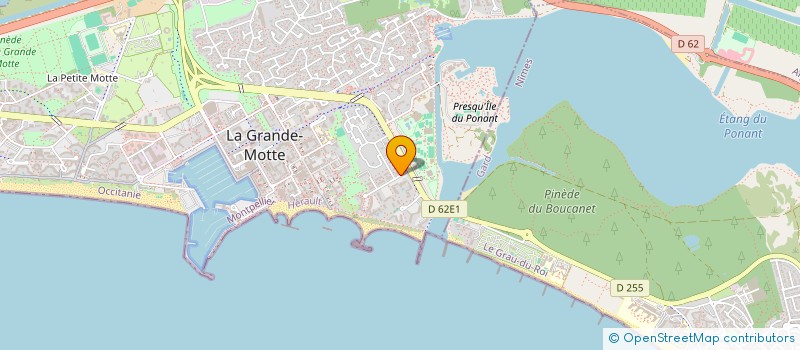 localisation de l'entreprise MONSIEUR THIERRY GRAU  LA GRANDE-MOTTE