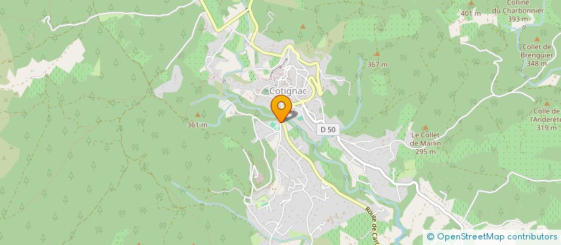 localisation de l'entreprise MONSIEUR THIERRY GRAVAGNE à COTIGNAC