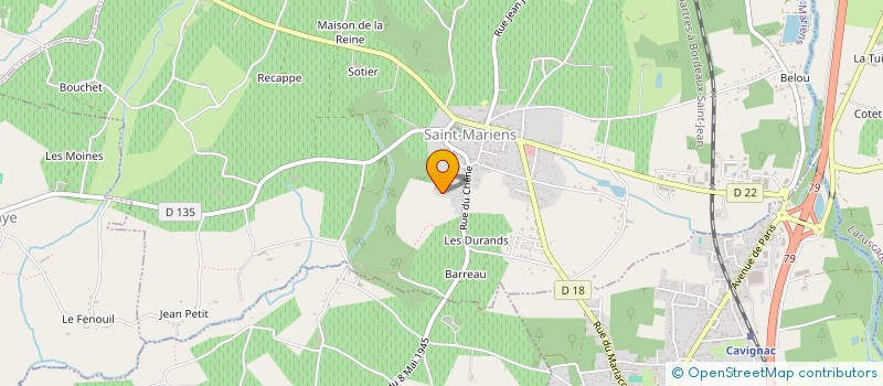 localisation de l'entreprise MONSIEUR THIERRY GRILLET  SAINT-MARIENS