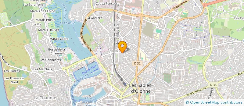 localisation de l'entreprise MONSIEUR THIERRY GROUSSIN à LES SABLES D'OLONNE