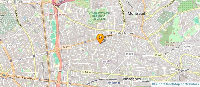 localisation de l'entreprise MONSIEUR THIERRY GUEHO à MONTREUIL