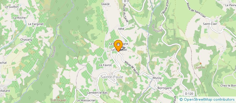 localisation de l'entreprise MONSIEUR THIERRY GUERIN  SAINTE-PAULE