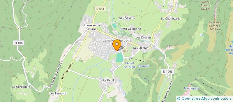 localisation de l'entreprise MONSIEUR THIERRY GUERIN  LANS-EN-VERCORS