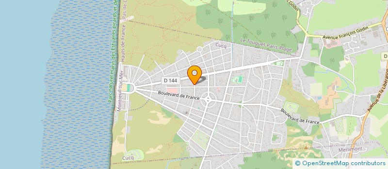 localisation de l'entreprise MONSIEUR THIERRY GUERVILLE  CUCQ