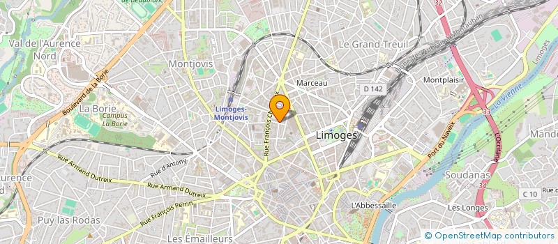 localisation de l'entreprise MONSIEUR THIERRY GUESDON à LIMOGES