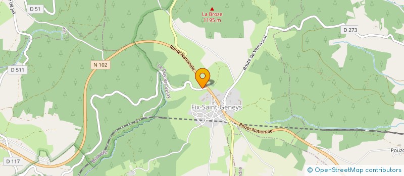 localisation de l'entreprise MONSIEUR THIERRY GUEUR  FIX-SAINT-GENEYS