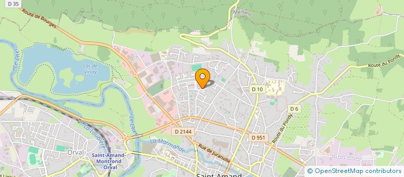 localisation de l'entreprise MONSIEUR THIERRY GUIARD  SAINT-AMAND-MONTROND