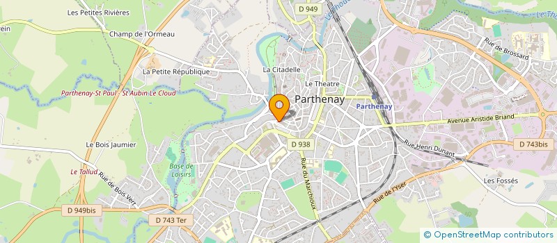 localisation de l'entreprise MONSIEUR THIERRY GUICHARD  PARTHENAY