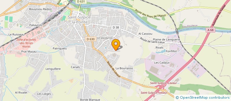 localisation de l'entreprise MONSIEUR THIERRY GUILHOT à SAINT-SULPICE-LA-POINTE