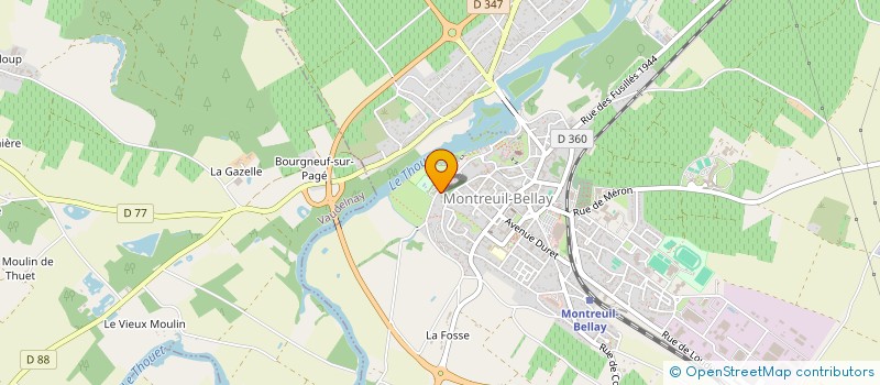 localisation de l'entreprise MONSIEUR THIERRY GUILLEMIN à MONTREUIL-BELLAY