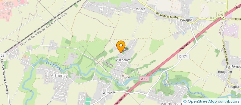 localisation de l'entreprise MONSIEUR THIERRY GUILLOTEAU  LA CRECHE