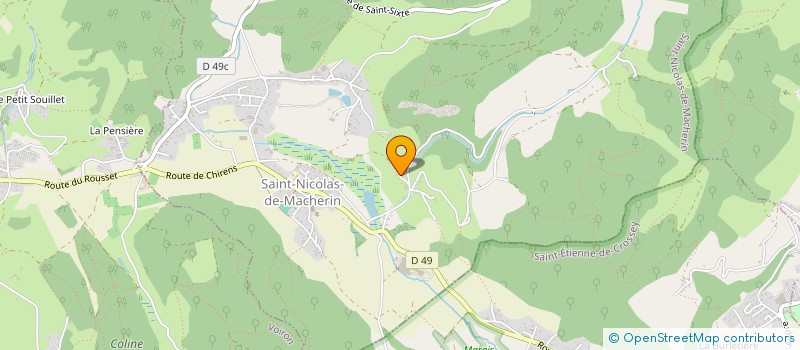 localisation de l'entreprise MONSIEUR THIERRY HABERT  SAINT-NICOLAS-DE-MACHERIN