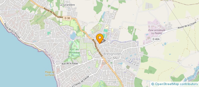 localisation de l'entreprise MONSIEUR THIERRY HALLIOT  BRETIGNOLLES-SUR-MER