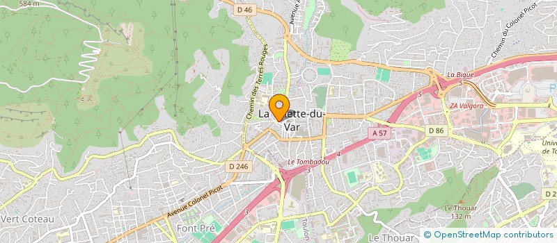 localisation de l'entreprise MONSIEUR THIERRY HAMELIN à LA VALETTE-DU-VAR
