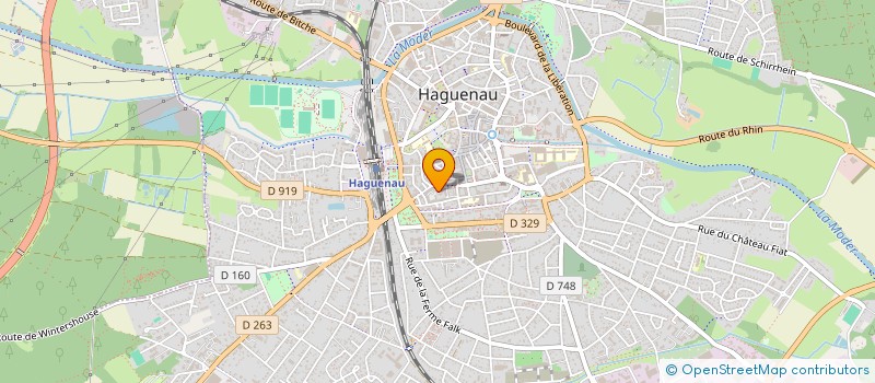 localisation de l'entreprise MONSIEUR THIERRY HEGER  HAGUENAU