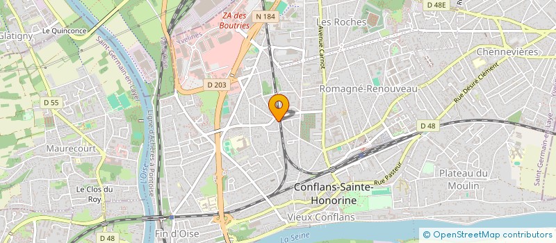 localisation de l'entreprise MONSIEUR THIERRY HELIN  CONFLANS-SAINTE-HONORINE