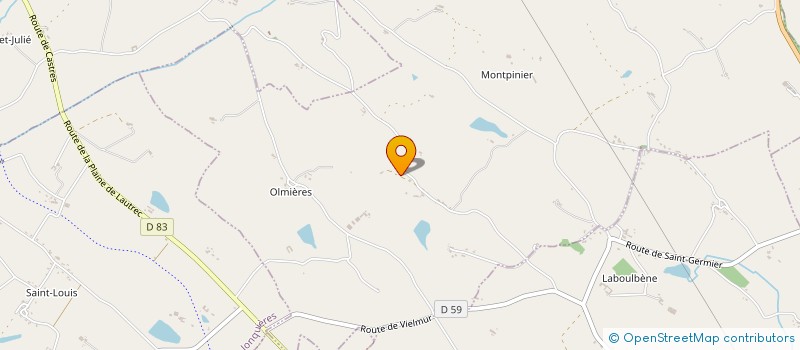 localisation de l'entreprise MONSIEUR THIERRY HENRION  MONTPINIER