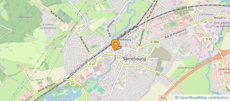 localisation de l'entreprise MONSIEUR THIERRY HENTZIEN  SARREBOURG