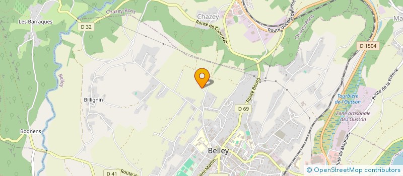 localisation de l'entreprise MONSIEUR THIERRY HERITIER PINGEON  BELLEY