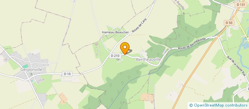 localisation de l'entreprise MONSIEUR THIERRY HINFRAY  BERTHEAUVILLE