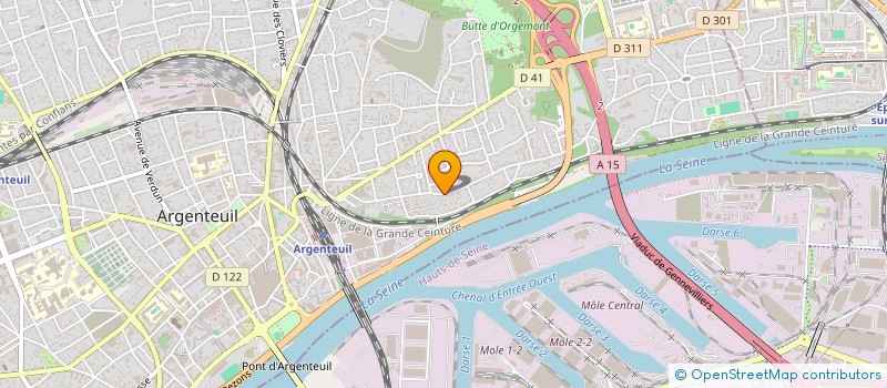 localisation de l'entreprise MONSIEUR THIERRY HOARAU  ARGENTEUIL