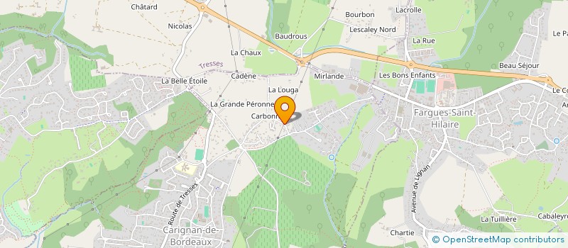 localisation de l'entreprise MONSIEUR THIERRY HOCQUELLET  CARIGNAN-DE-BORDEAUX