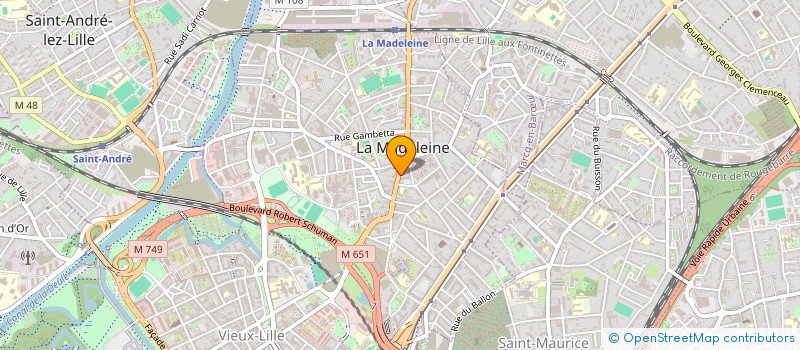 localisation de l'entreprise MONSIEUR THIERRY HODEN à LA MADELEINE